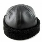 New style Men's Real Sheepskin Leather Warm winter hat / Cabbie cap