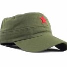 New Design Men Chinese People's Liberation Army-style flat cap,Red 5 star hat