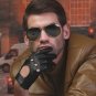 Black leather gloves, driving gloves. Motorcycle gloves