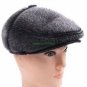 New models Men's ( Faux seals fur+Real leather ) Cabbie Hat Newsboy Warm Beret