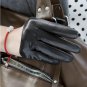 New Style Women's 100% Real SheepLeather Semi-Palm Finger Party gloves