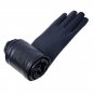 30cm40cm50cm60cm Men's Genuine Black leather Long Evening Gloves Driving Gloves