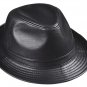 Men's 100% Real Cowhide Leather Vintage Cowboy Cap Cowhide Casual Fedora Top Hat