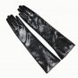 30cm40cm50cm60cm Men's Genuine Black Shiny leather Long Evening Driving Gloves
