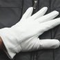 100% Genuine Leather(NO PU) White/ Black Warm winter Gloves Wedding Party Gloves