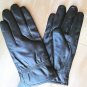 100% Genuine Leather(NO PU) White/ Black Warm winter Gloves Wedding Party Gloves
