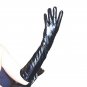 30cm-70cm Women's Real leather Black Shiny Long Evening Gloves Opera Gloves