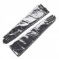 30cm-70cm Women's Real leather Black Shiny Long Evening Gloves Opera Gloves