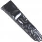 30cm-70cm Women's Real leather Black Shiny Long Evening Gloves Opera Gloves