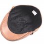100% Real Cowhide (NO PU) Newsboy Hat Flat Ivy Cap Driving Golf Gatsby Steampunk