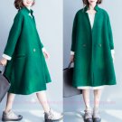 Women Vintage Loose Wool Coat