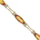Citrine Diamond 14K Gold