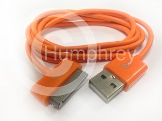 IPhone 4 Charging Sync Data Cable 3ft Cord - Orange