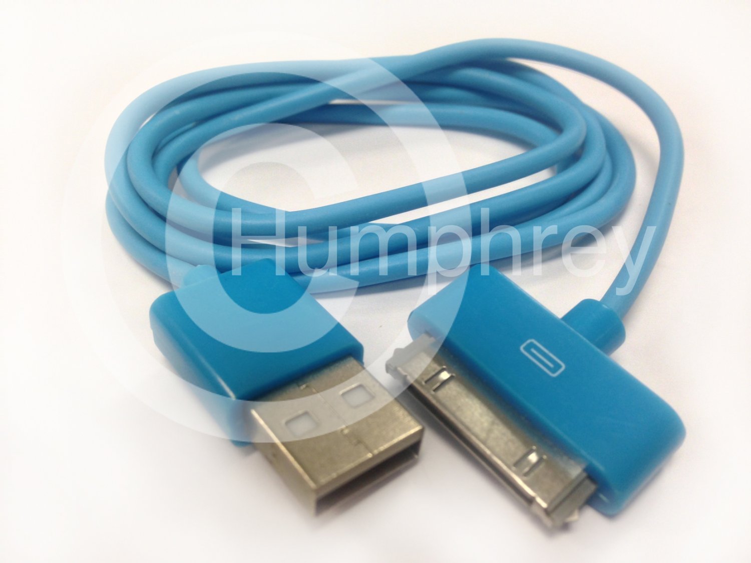 IPhone 4 Charging Sync Data Cable 3ft Cord - Blue