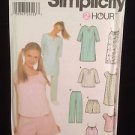 Sewing Pattern Sleepwear loungewear Simplicity 9505 XS S M pajamas
