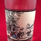 Arby's Holiday Glass 1978 Currier & Ives Winter Pastime OOP HTF Collectors