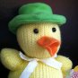 Easter Chick Plush Stuffed animal Green Hat New w Tag Toy Cuddle