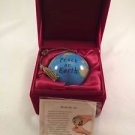 Ne' Qwa Art Ornament Susan Winget Peace on Earth Reverse Painted On Blown Glass