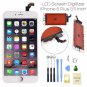 Apple IPhone 6 Plus 5.5" White LCD Digitizer Screen Assembly Replacement Frame USA