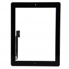 Apple iPad 3 iPad 4 Black Touch Digitizer + Home Button + Adhesive Camera Bracket