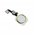 Gold Touch ID Sensor Home Button Key Flex Cable Replacement for Apple iPhone 6 & Plus