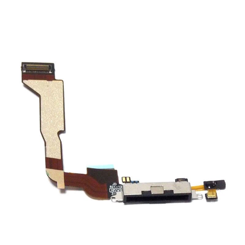 New Black Dock connector for Apple iPhone 4 4g CDMA A1349 Charging Port Flex Cable