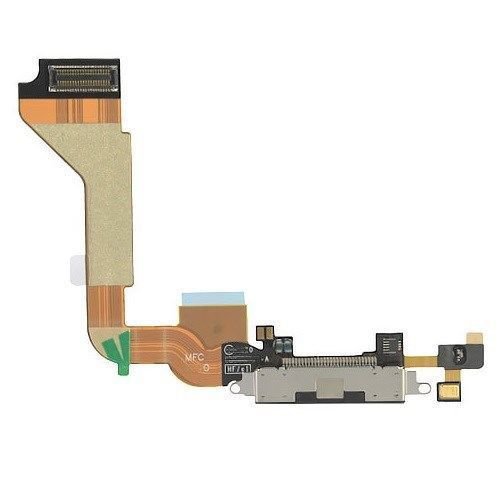 New Black Dock connector for iphone 4 GSM charging port flex cable Apple iPhone A1332
