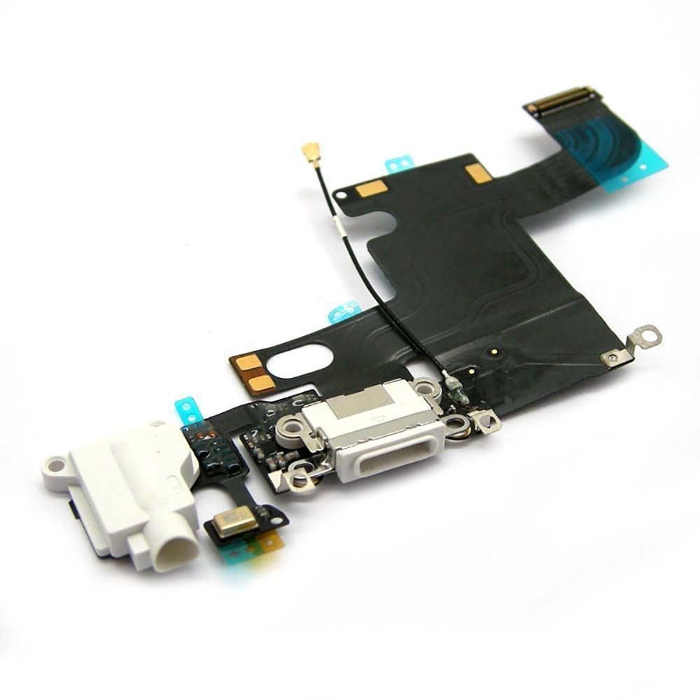 White Headphone Audio Dock Connector Charging USB Data Port Flex Cable Apple iPhone 6