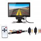 7" TFT LCD Car Rear View Backup Monitor+Wireless Parking Night Vision Camera Kit