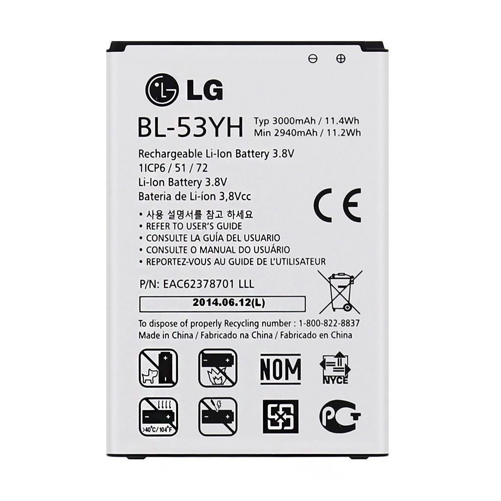 US OEM Original BL-53YH Battery for LG G3 VS985 F400 D850 D855 3000mAh Genuine
