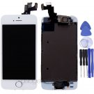 White LCD Screen Display + Touch Screen Digitizer + Button Camera for Iphone 5S