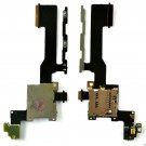 US HTC One M9 SD Memory Card Tray Holder Slot + Power Volume Button Flex Cable