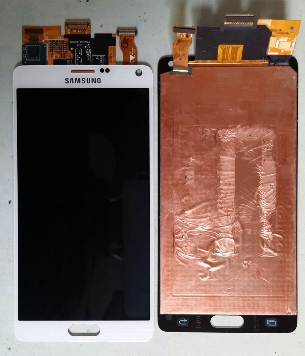 White Samsung Galaxy Note 4 N910G N910C N9100 LCD Screen Touch Screen Digitizer