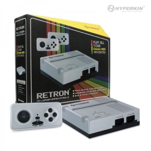 Retron 1 NES System Top Loader Silver + 2 Controllers Nintendo Console NEW
