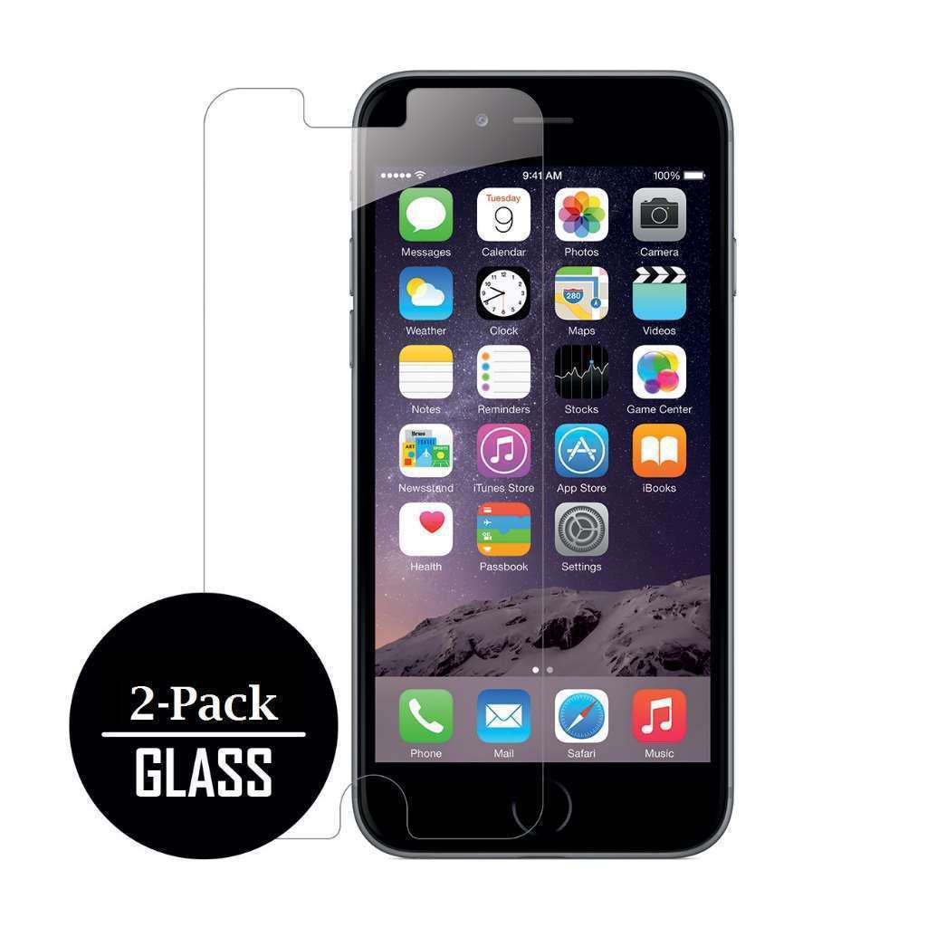 for iPhone 7 / iPhone 6/6S Tempered GLASS Screen Protectors (2 Pack) Bubble Free