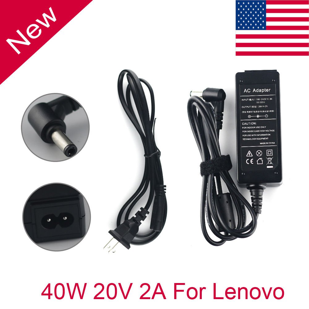 40W AC Adapter Battery Charger for Lenovo ideapad U310 S9 S10-3T S100 S205 Power