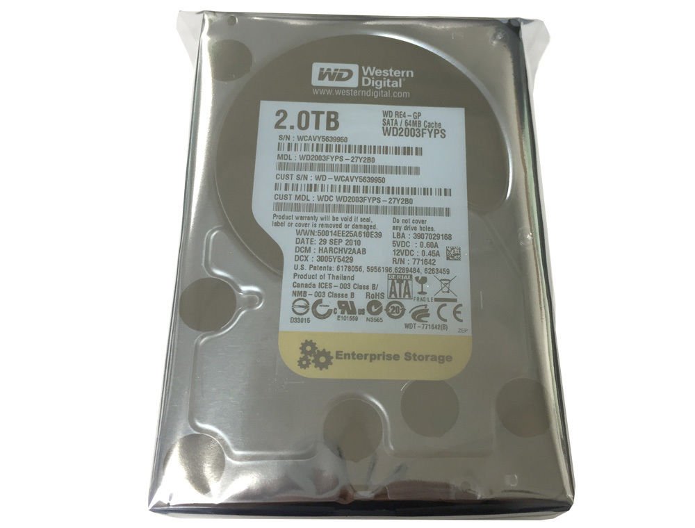 WD RE4 2TB 64MB Cache SATA3.0Gb/s 3.5" Enterprise Hard Drive -FREE SHIPPING