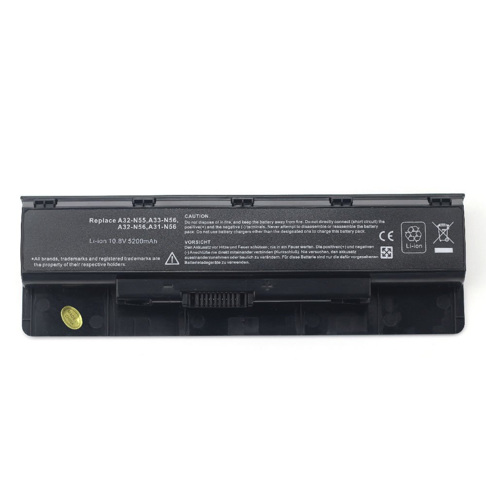 6 Cell Battery for ASUS A32-N56 A31-N56 N76 N46 N46V N46VM N56 N56V N56VZ N56VM