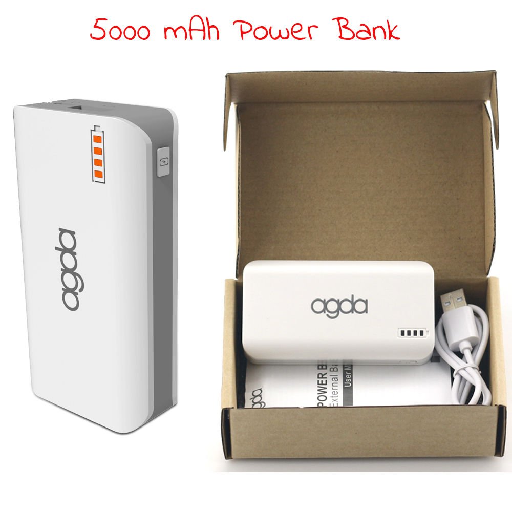 External Portable Power Bank Battery Charger For Mobile Cell Phone 5000mAh