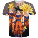 Goku Transformation Thunder Black Super Saiyan All Over T-Shirt