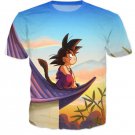 DBZ Cute Kid Goku Sitting Sky All Over Print T-Shirt