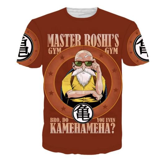 Master Roshi Gym Bro Do You Even Kamehameha Funny T-Shirt