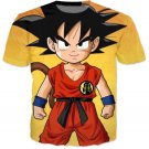 Cute Young Kid Goku Yellow Dragon Ball 3D T-Shirt
