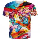 Tie Dye Graffiti Dragon Ball Goku SSJ3 3D T-Shirt