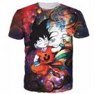 Smoking Kid Goky Outer Space Galaxy 3D Dope T-Shirt