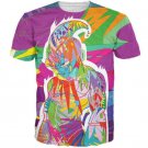 Super Buu Pink Menace Colorful Graffiti Style 3D T-Shirt