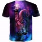 Kid Buu Spirit Ball Destruction Dark 3D Blue T-Shirt