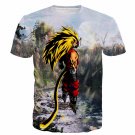 SSJ3 Goku Super Saiyan 3 River Mountain Graphic T-Shirt