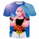 Majin Buu Wearing Goku Clothes Blue 3D Fashion T- Shirt