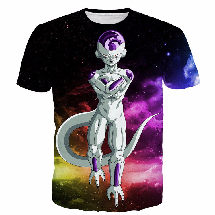 Mighty Frieza Flying Space Galaxy Swag Black Ultimate 3D T-Shirt